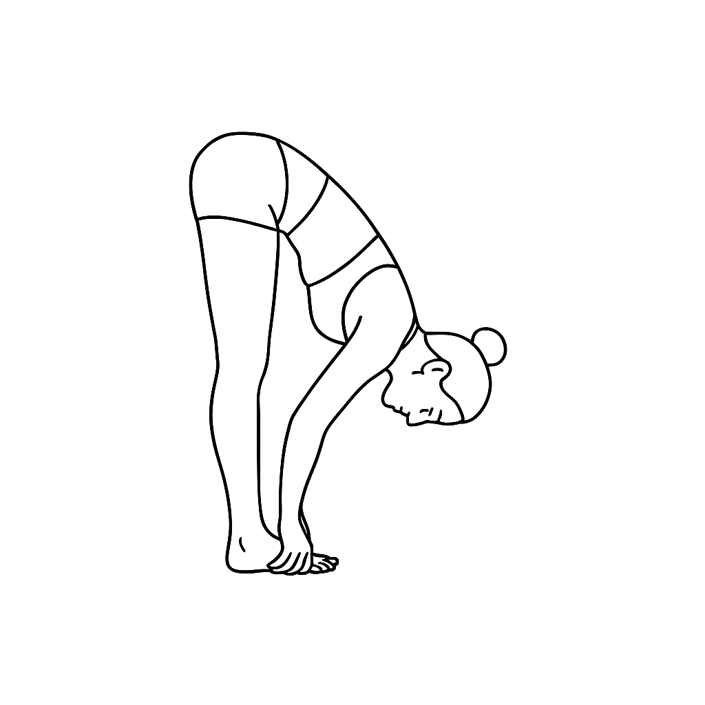 Generated image for the big-toe yoga pose.