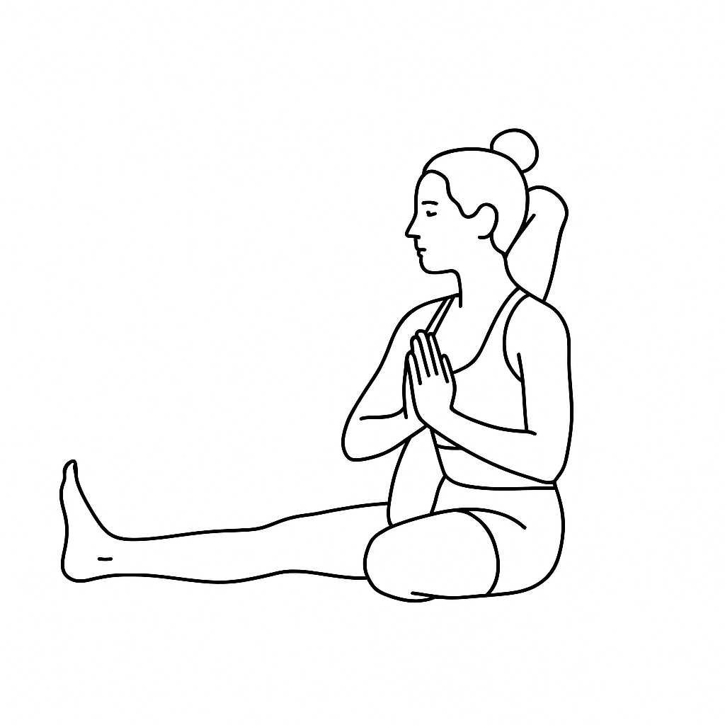 Generated image for the buddhasana yoga pose.