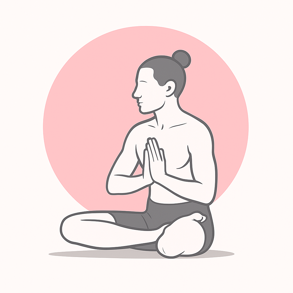 Generated image for the buddhasana yoga pose.