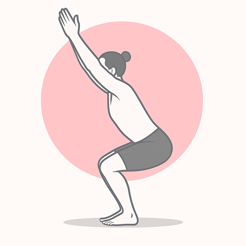 Generated image for the chair yoga pose.