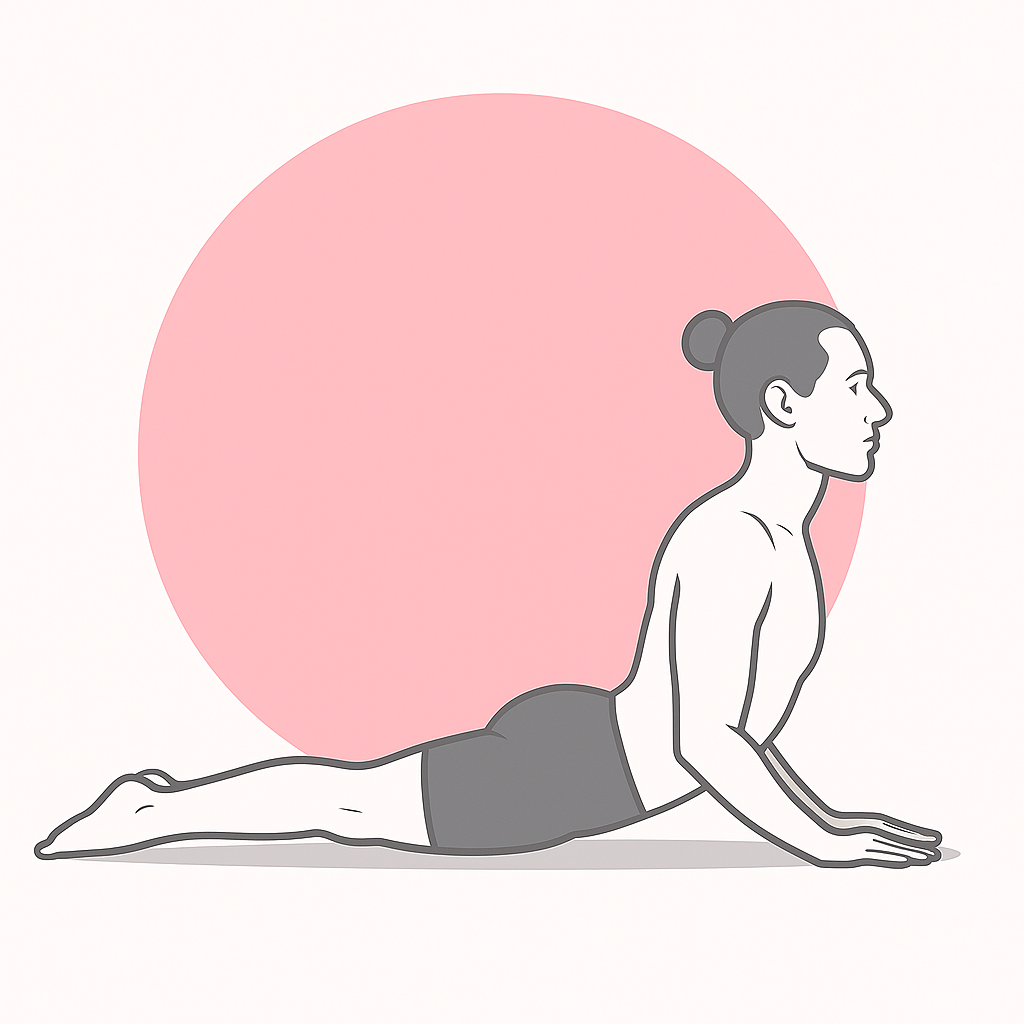 Generated image for the cobra yoga pose.