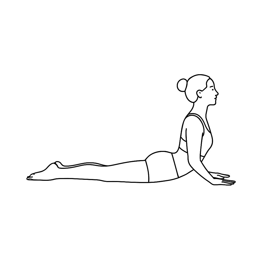 Generated image for the cobra yoga pose.