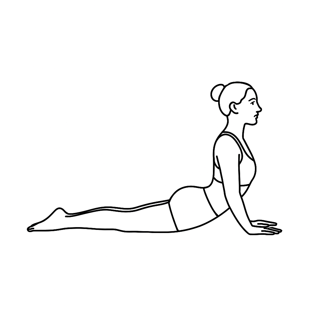 Generated image for the cobra yoga pose.