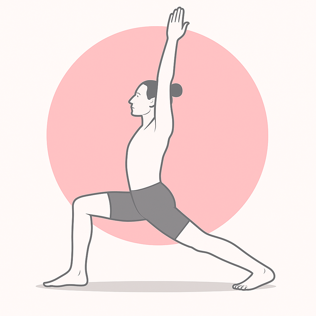 Generated image for the crescent yoga pose.