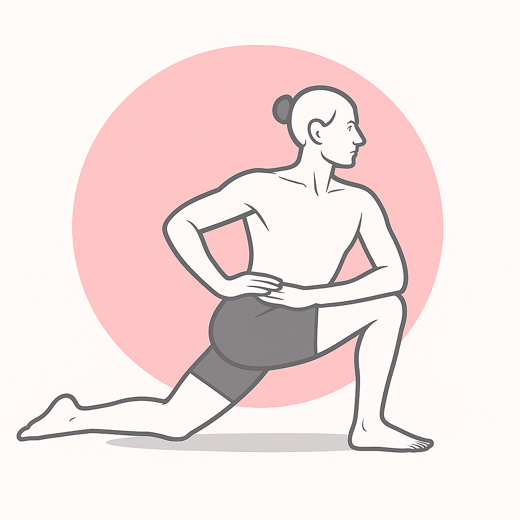 Generated image for the crooked-monkey yoga pose.