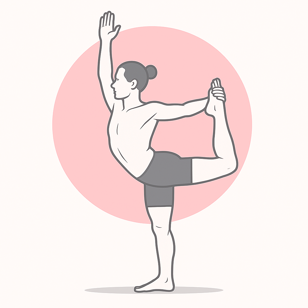 Generated image for the dancer yoga pose.