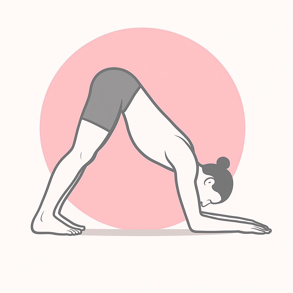 Generated image for the dolphin yoga pose.