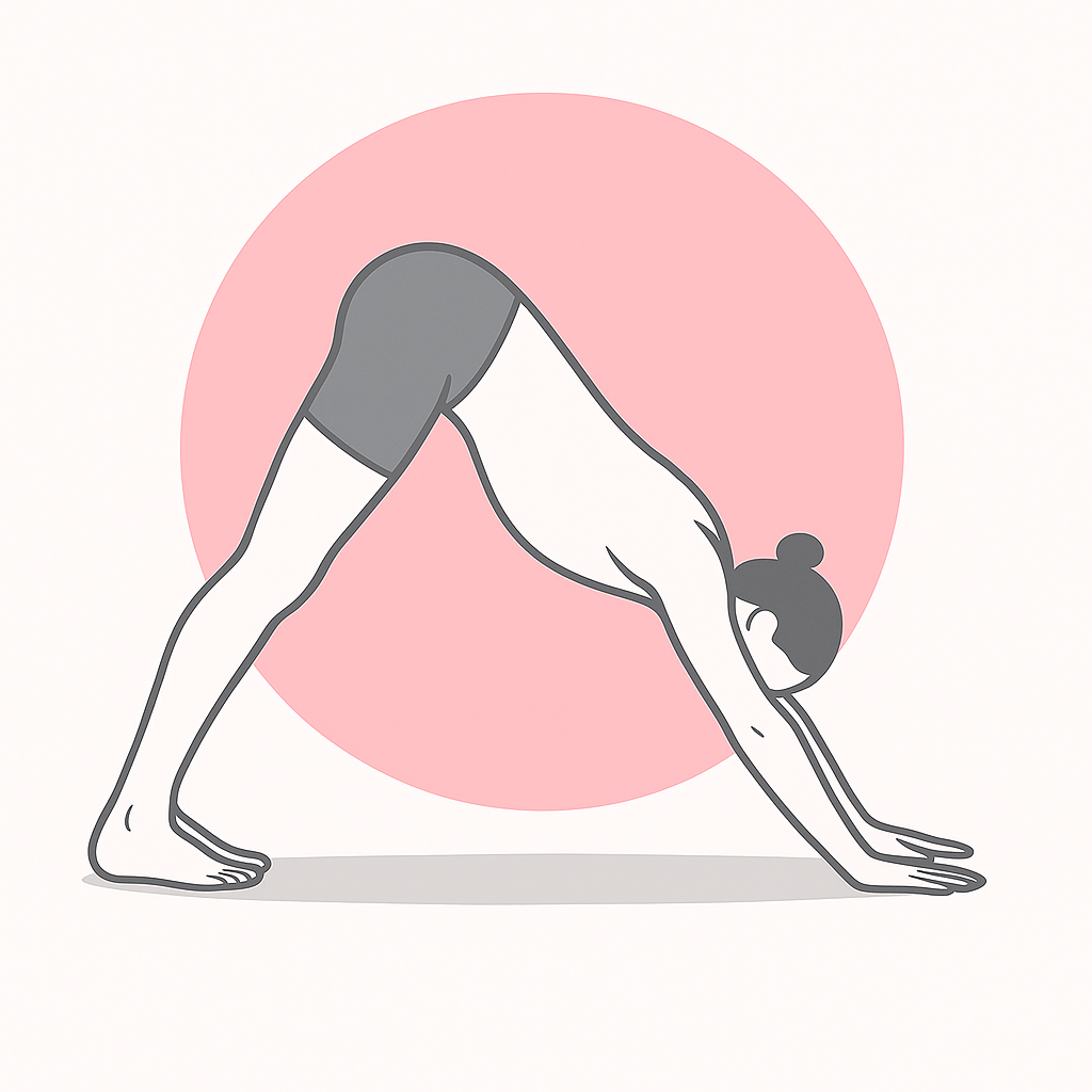 Generated image for the down-dog yoga pose.