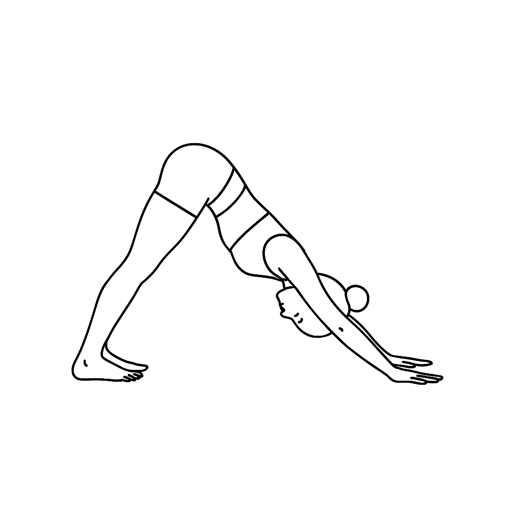 Generated image for the down-dog yoga pose.