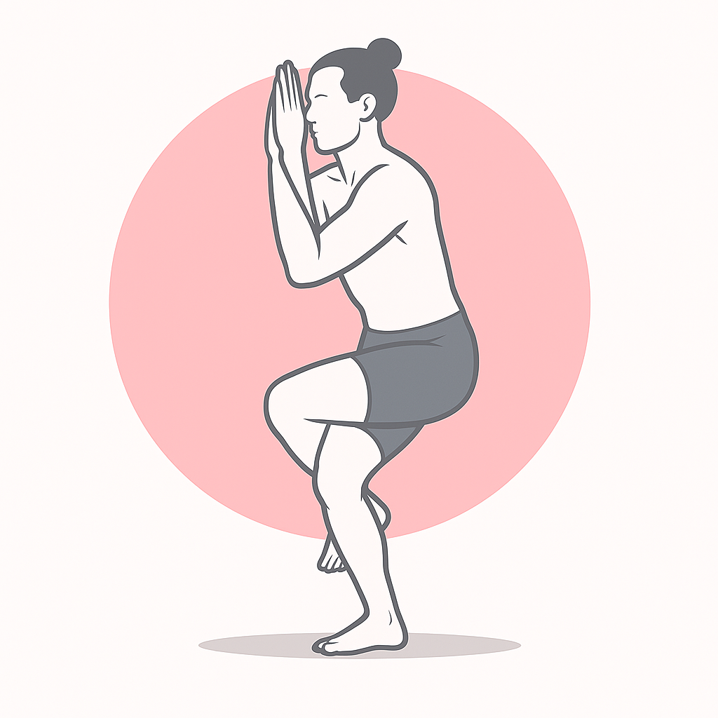 Generated image for the eagle yoga pose.