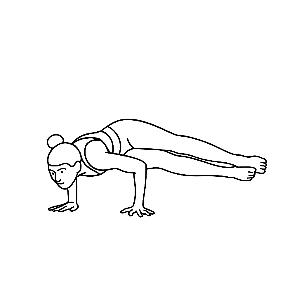Generated image for the eight-limbs yoga pose.