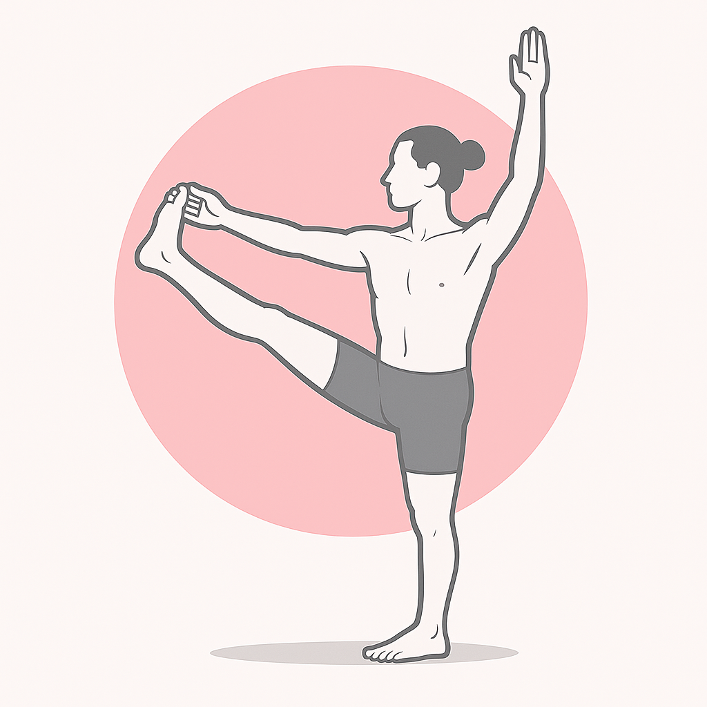 Generated image for the extended-hand-to-foot yoga pose.