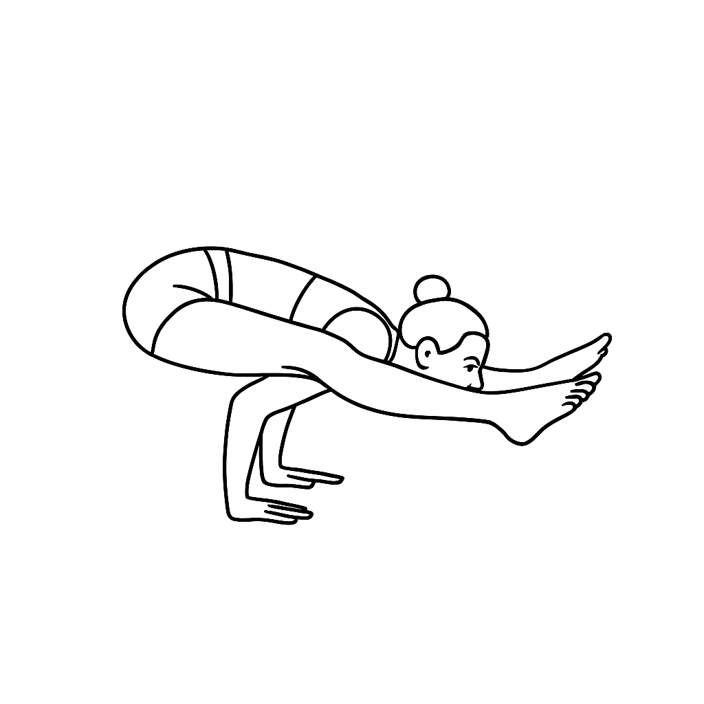 Generated image for the firefly yoga pose.