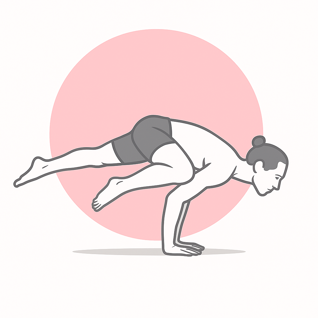 Generated image for the flying-splits yoga pose.