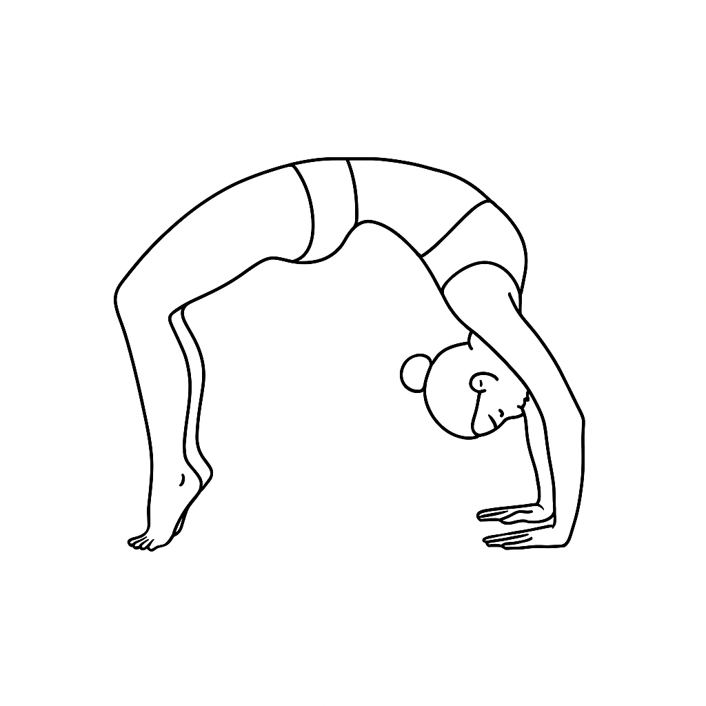 Generated image for the forearm-wheel yoga pose.