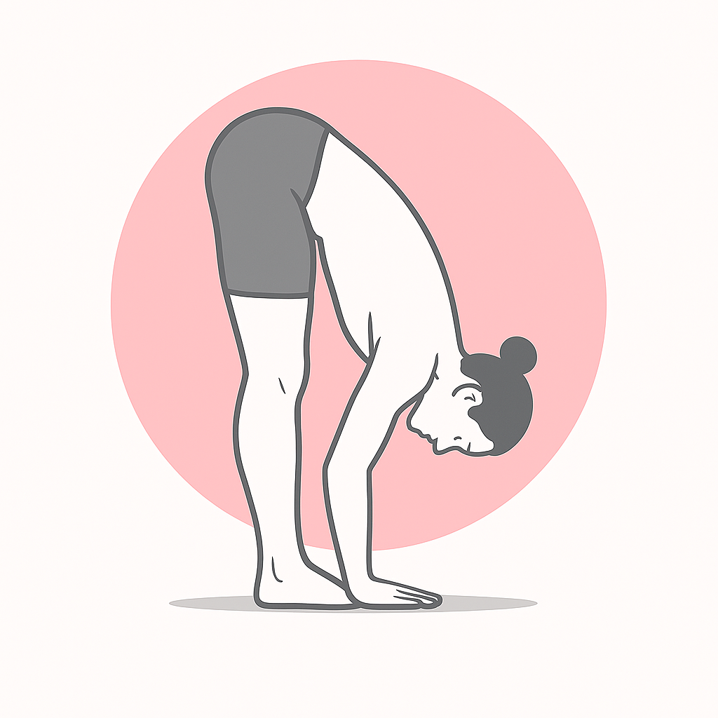 Generated image for the forward-fold yoga pose.