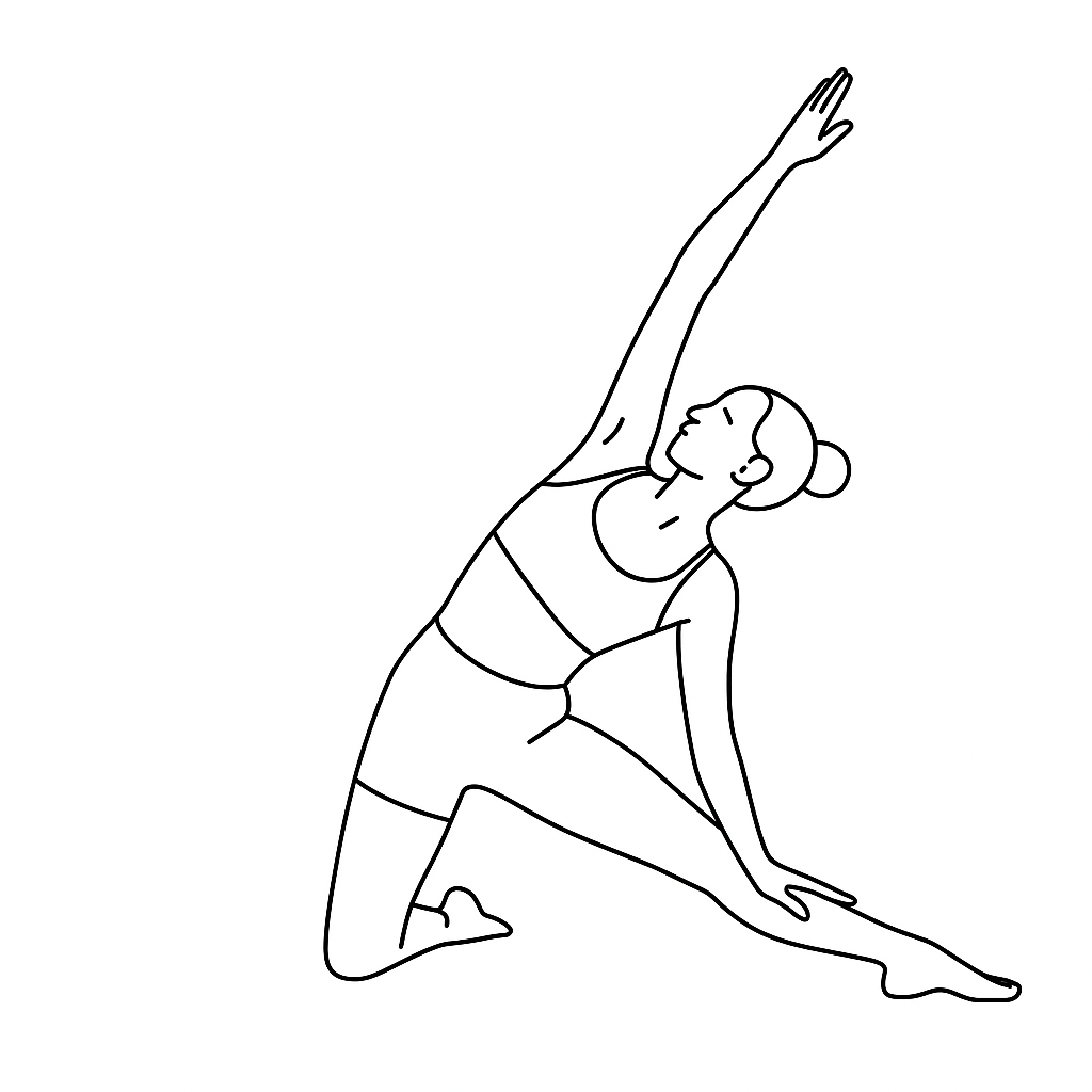 Generated image for the gate yoga pose.