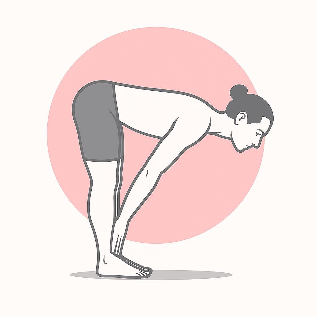 Generated image for the half-lift yoga pose.