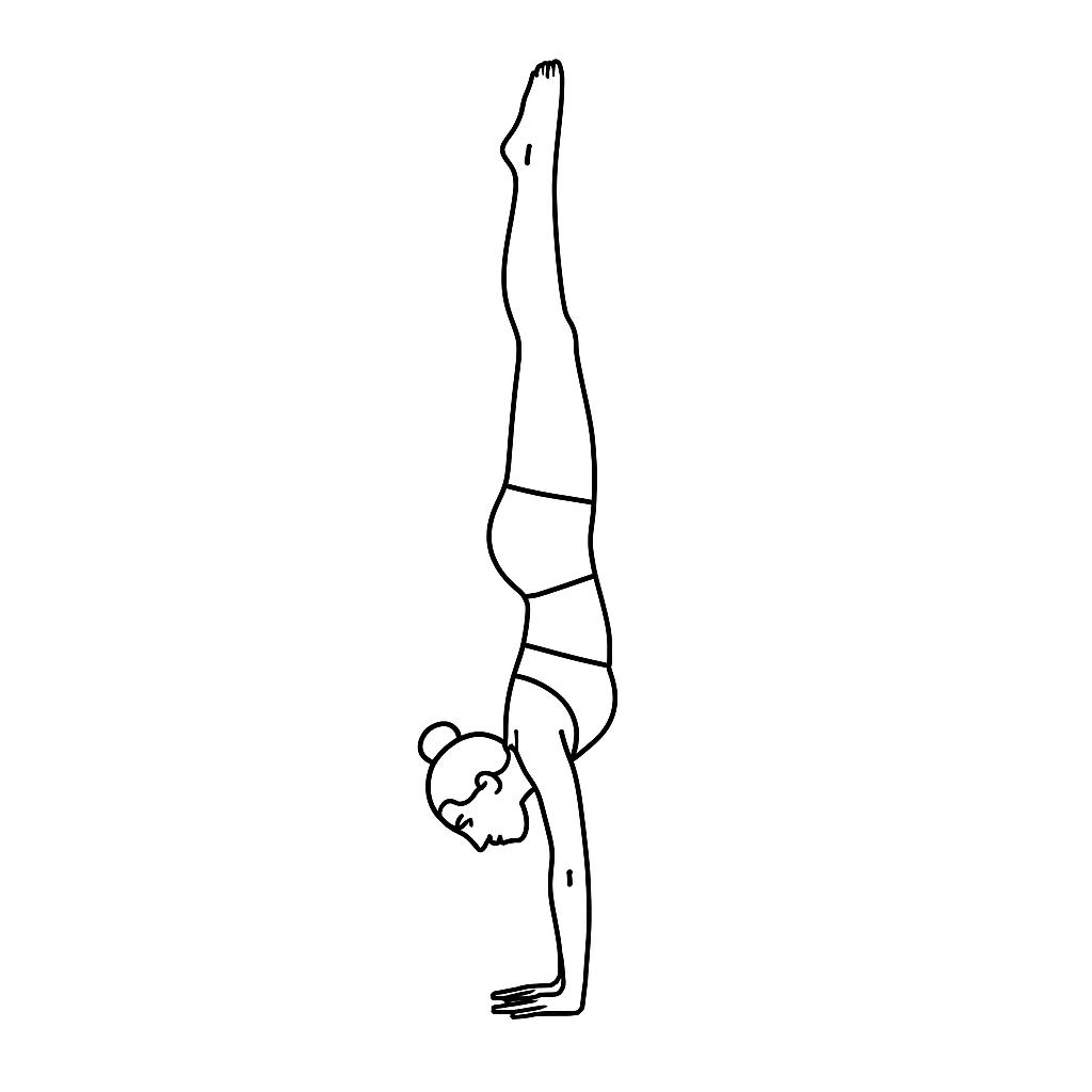 Generated image for the handstand yoga pose.