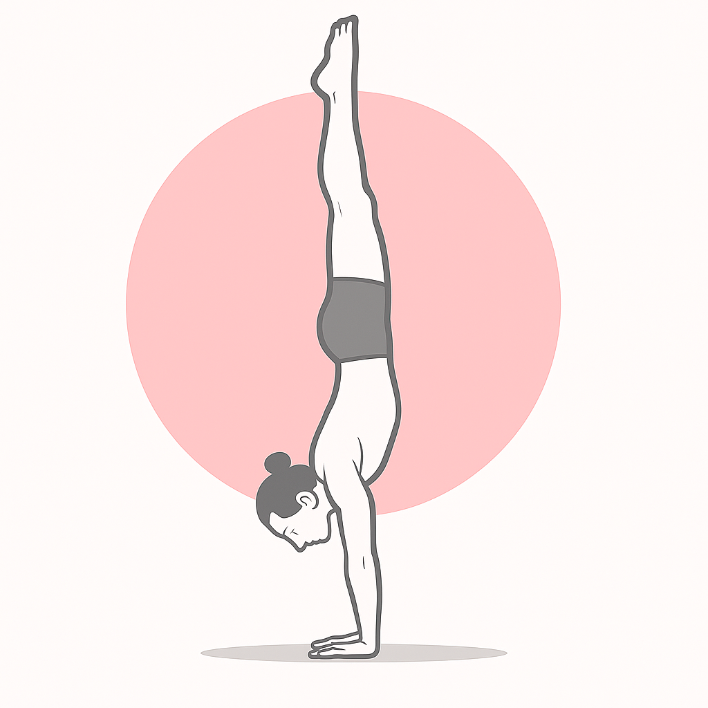 Generated image for the handstand yoga pose.