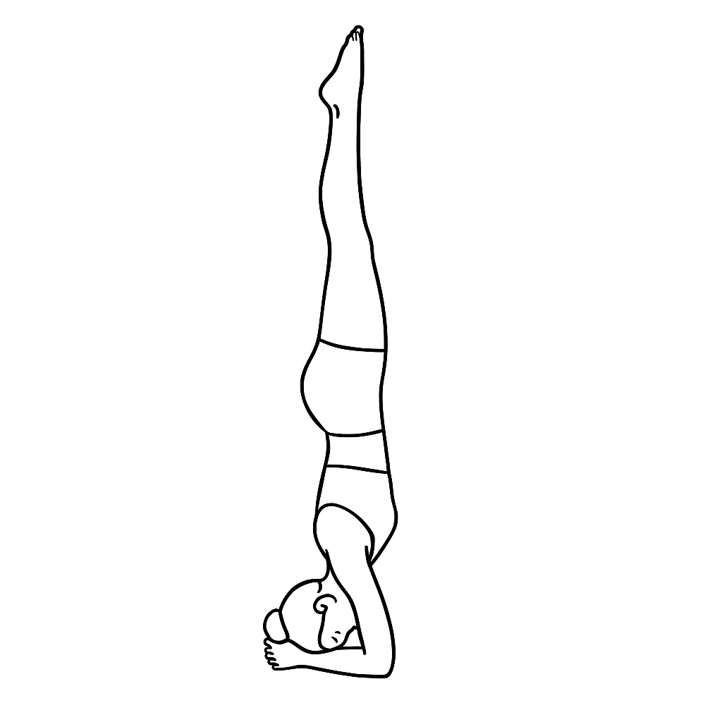 Generated image for the headstand yoga pose.