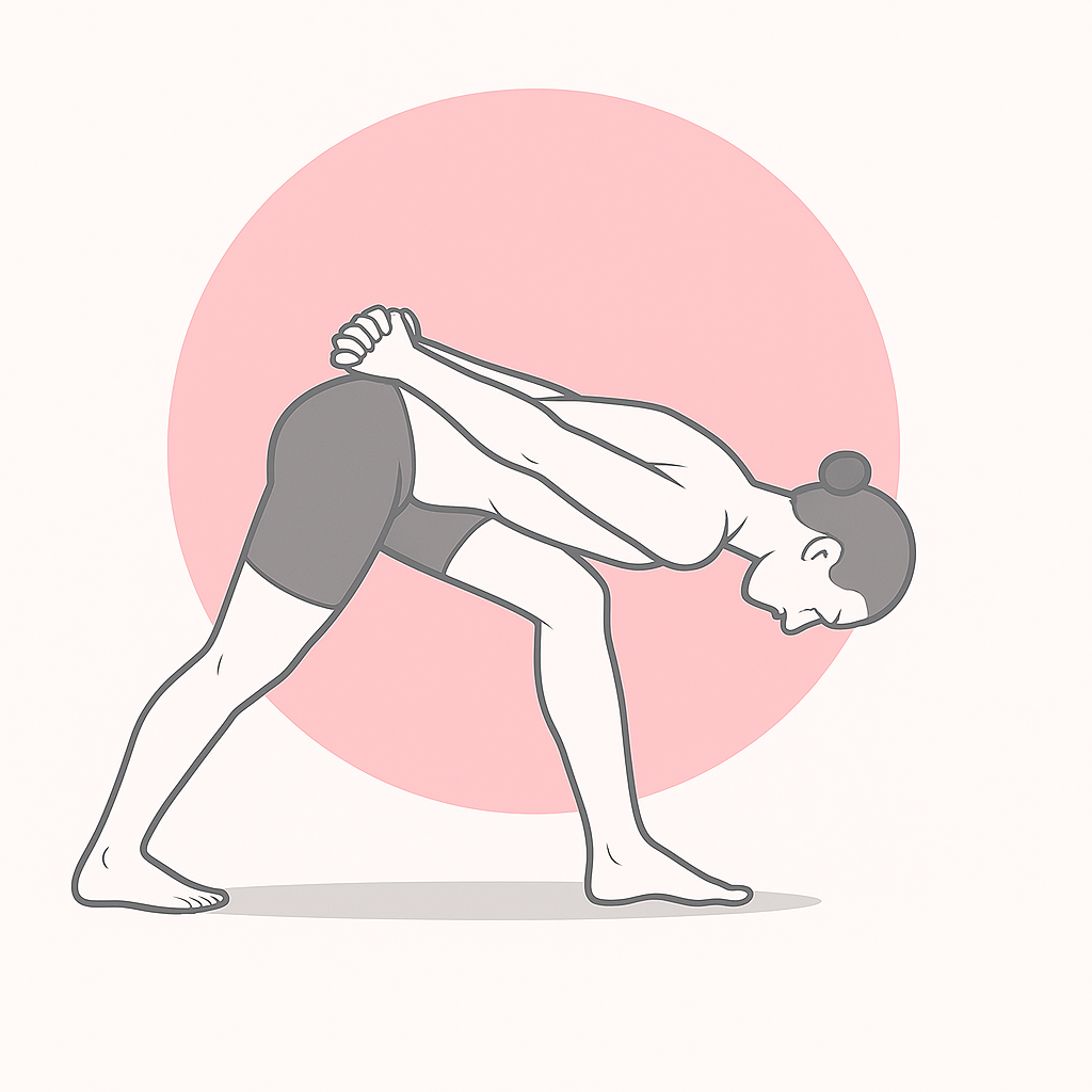 Generated image for the humble-warrior yoga pose.