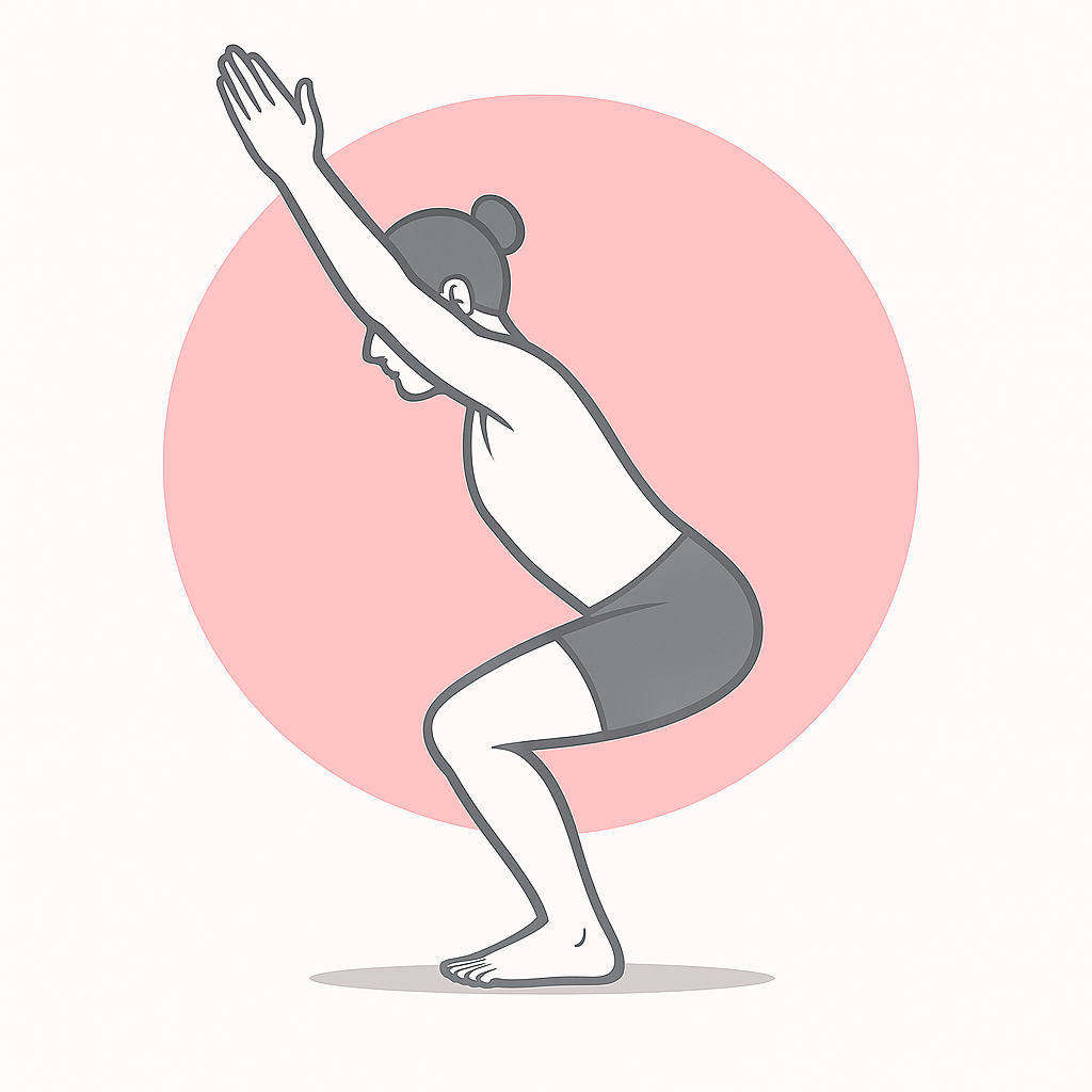 Generated image for the lightning yoga pose.