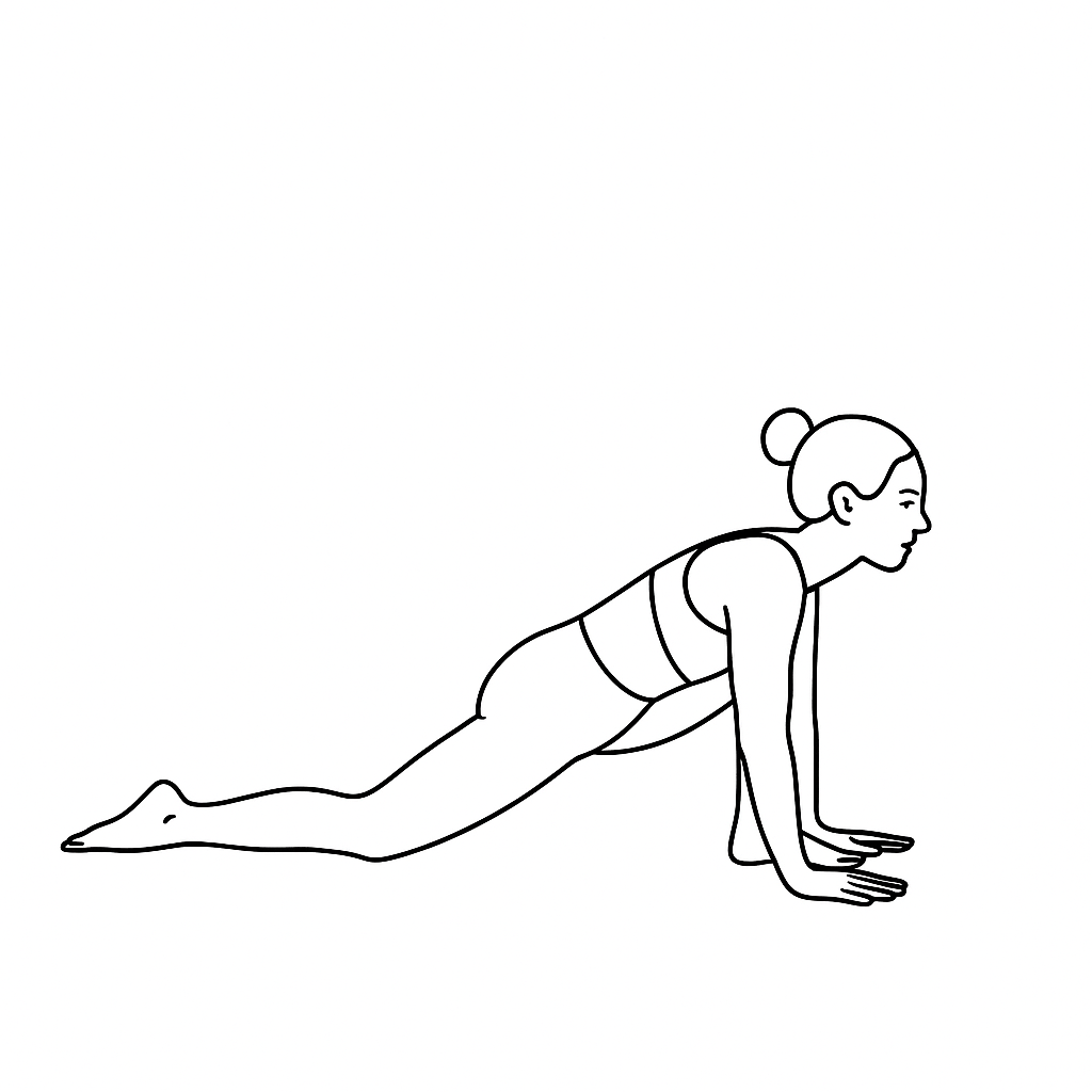 Generated image for the lizard yoga pose.