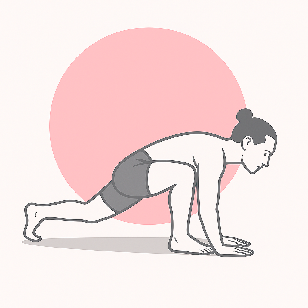 Generated image for the lizard yoga pose.