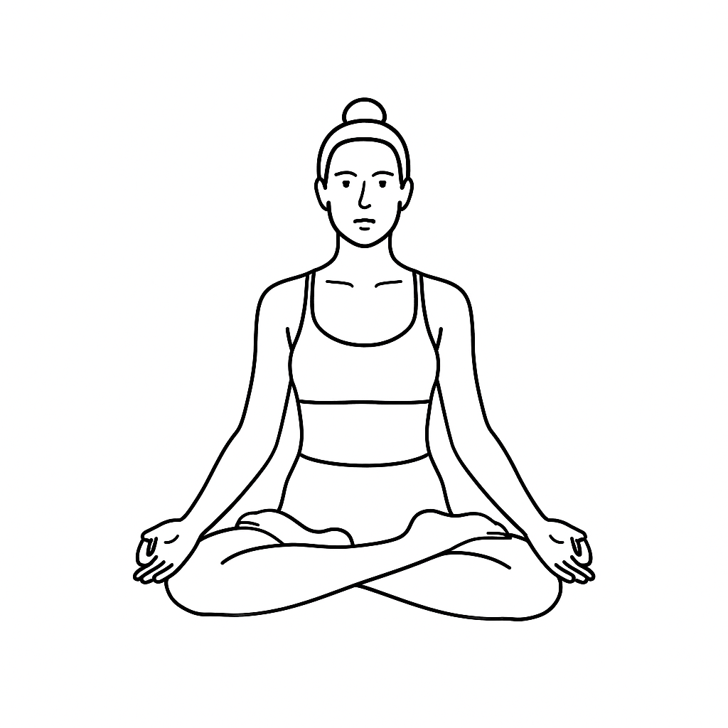 Generated image for the lotus yoga pose.