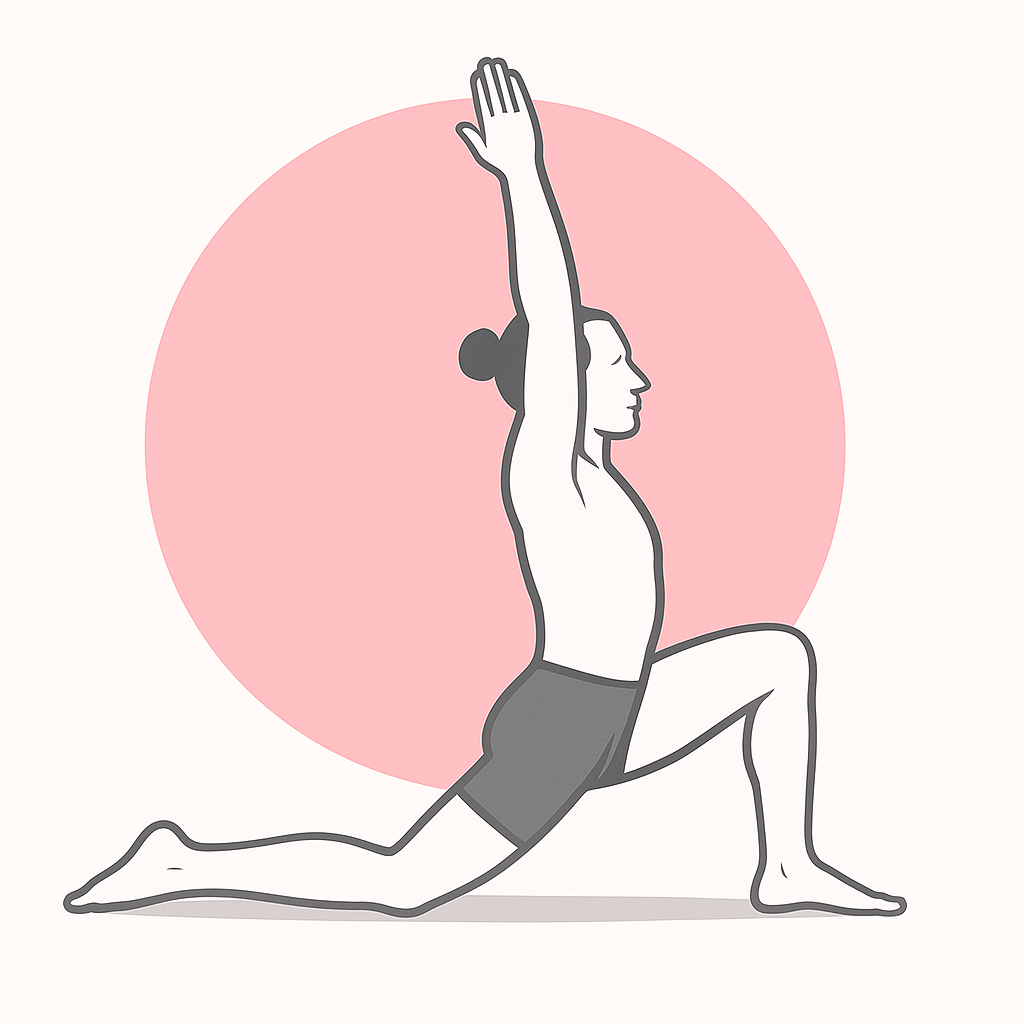 Generated image for the low-lunge yoga pose.