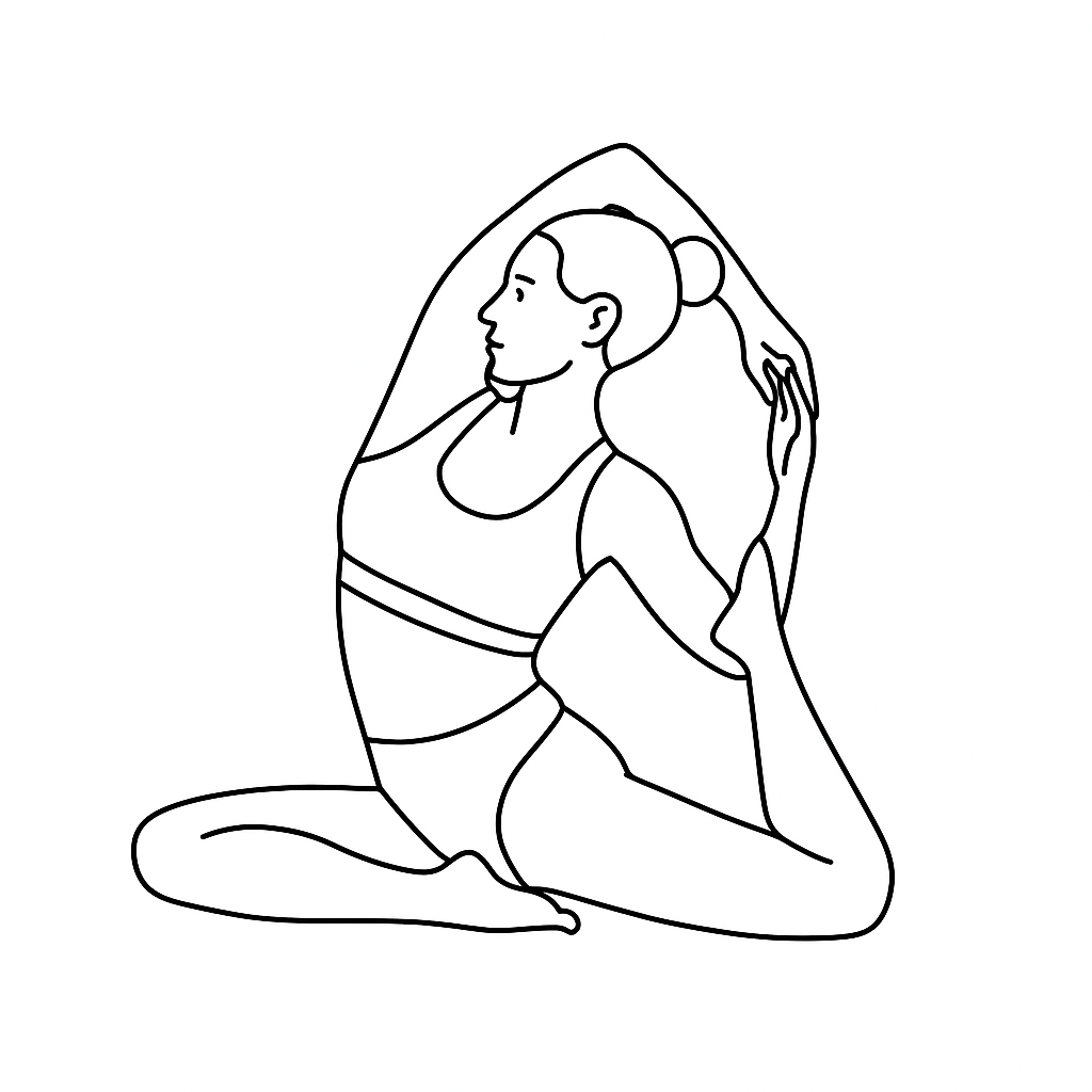 Generated image for the mermaid yoga pose.