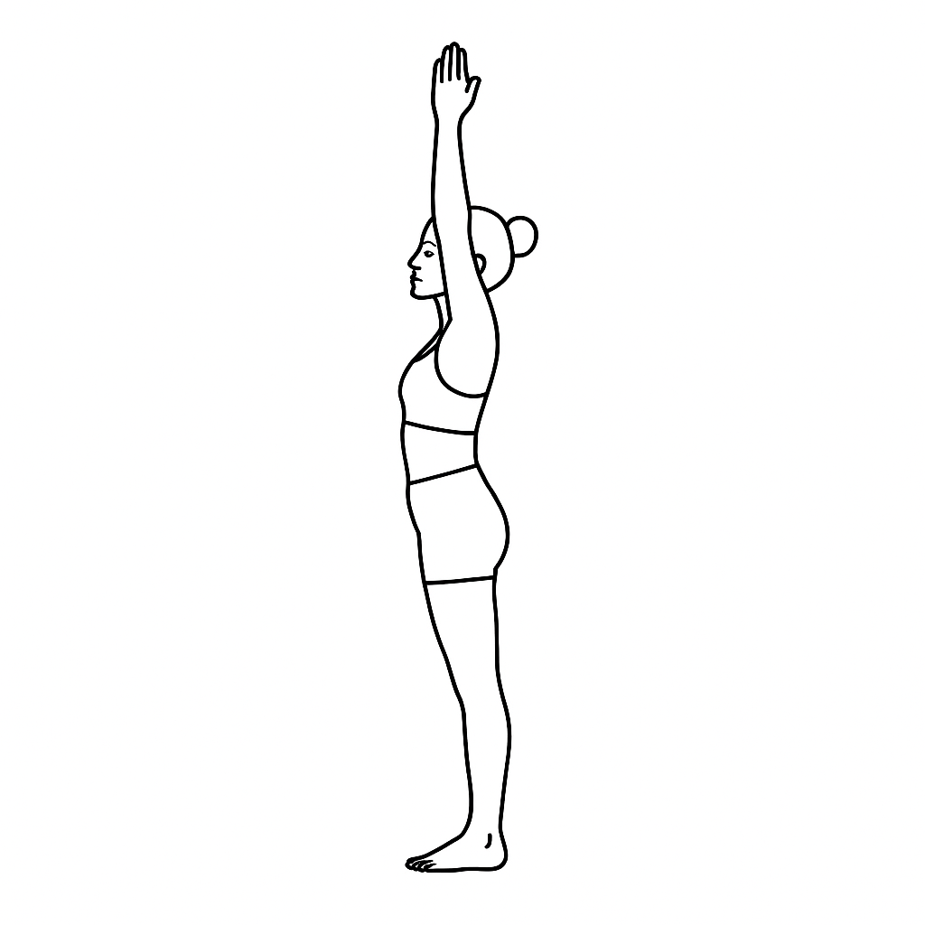 Generated image for the mountain yoga pose.