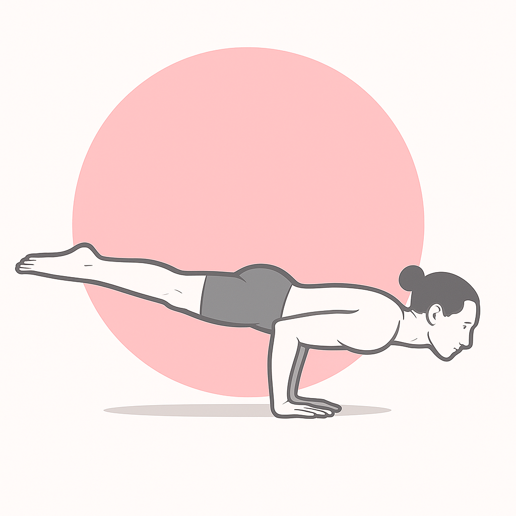 Generated image for the peacock yoga pose.