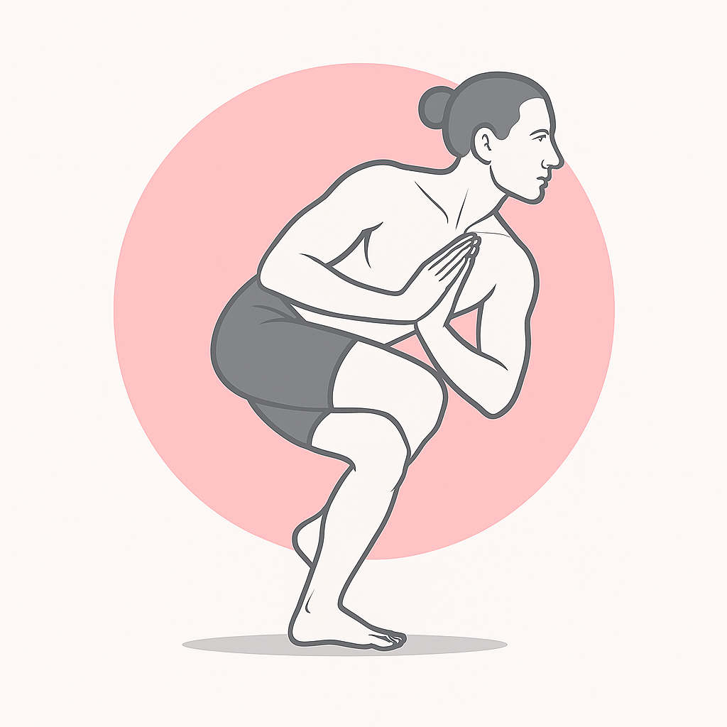 Generated image for the pelican yoga pose.