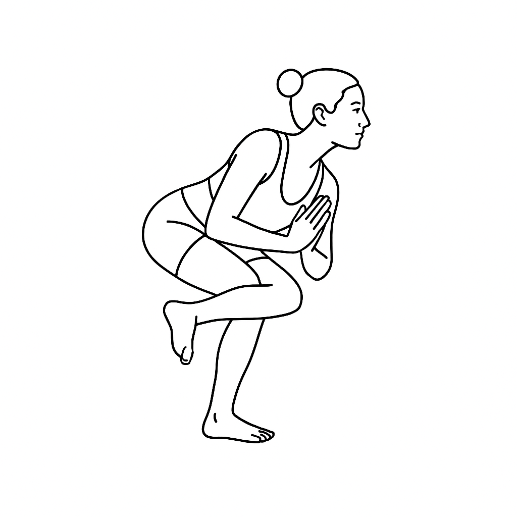 Generated image for the pelican yoga pose.