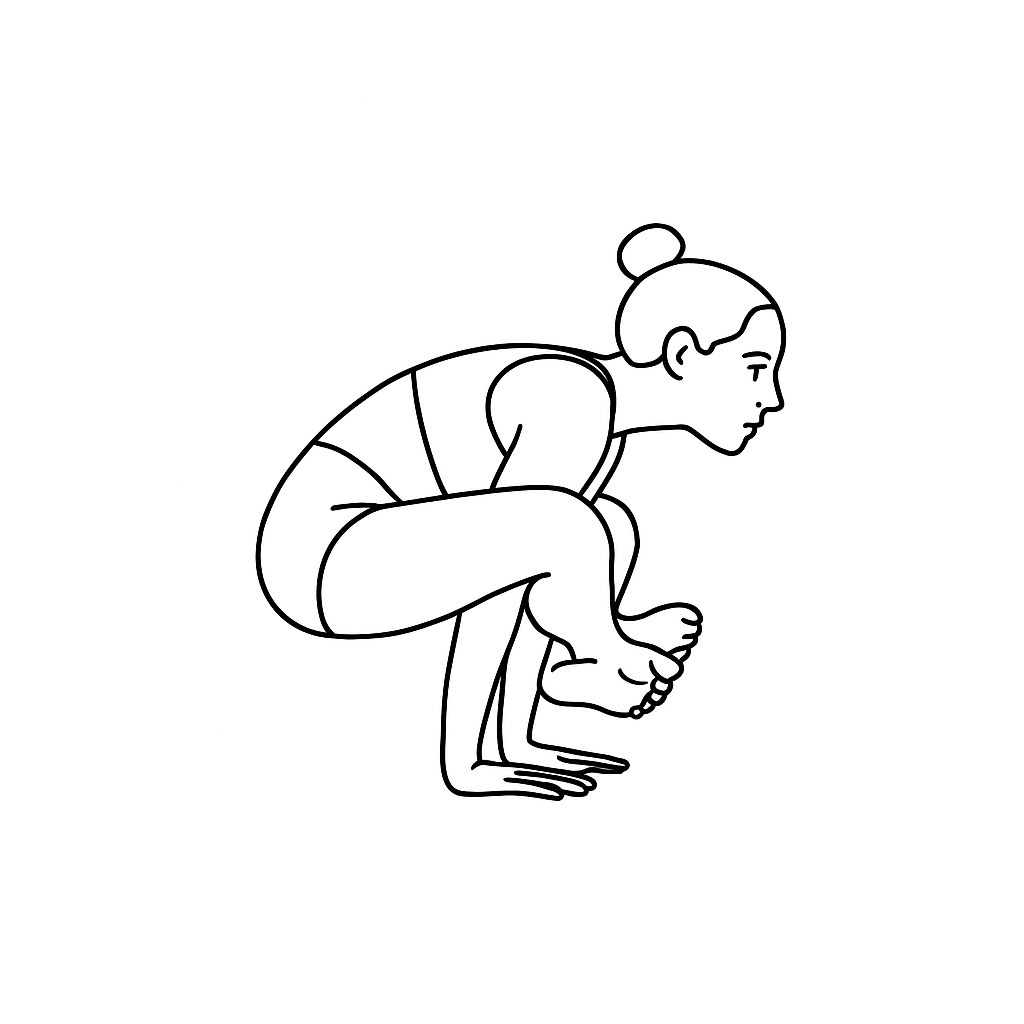 Generated image for the shoulder pressure yoga pose.