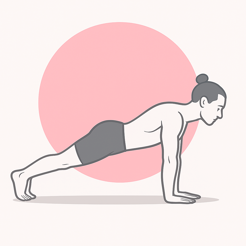 Generated image for the plank-alternate yoga pose.