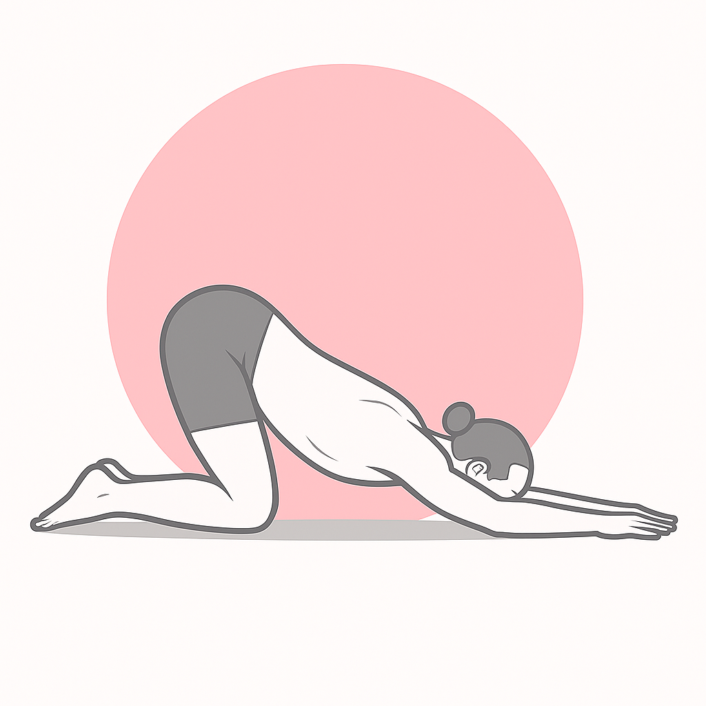 Generated image for the puppy yoga pose.