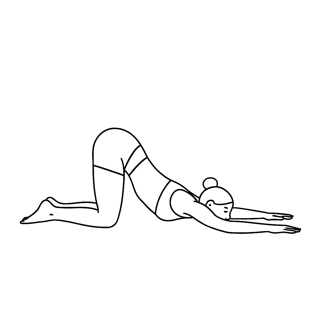 Generated image for the puppy yoga pose.