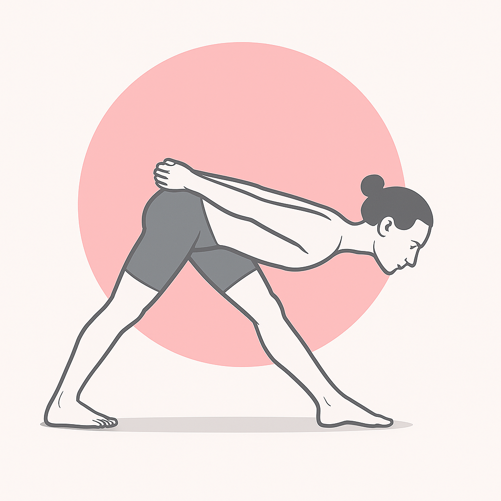 Generated image for the pyramid yoga pose.