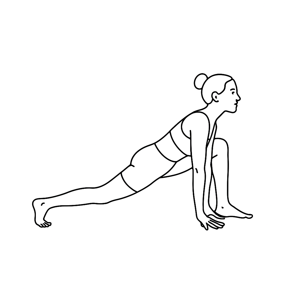 Generated image for the runner yoga pose.