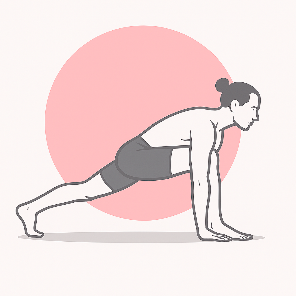 Generated image for the runner yoga pose.