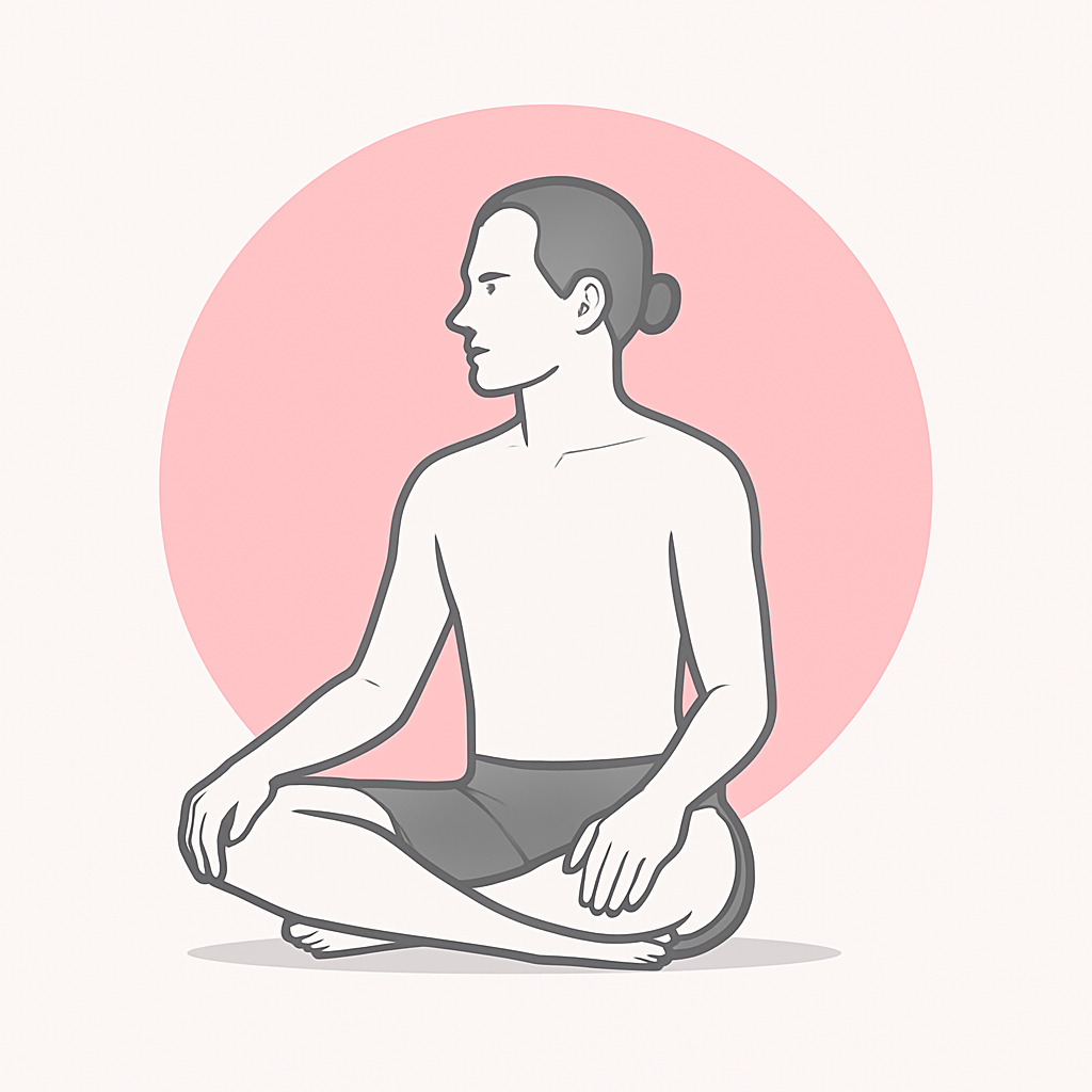 Generated image for the seat yoga pose.