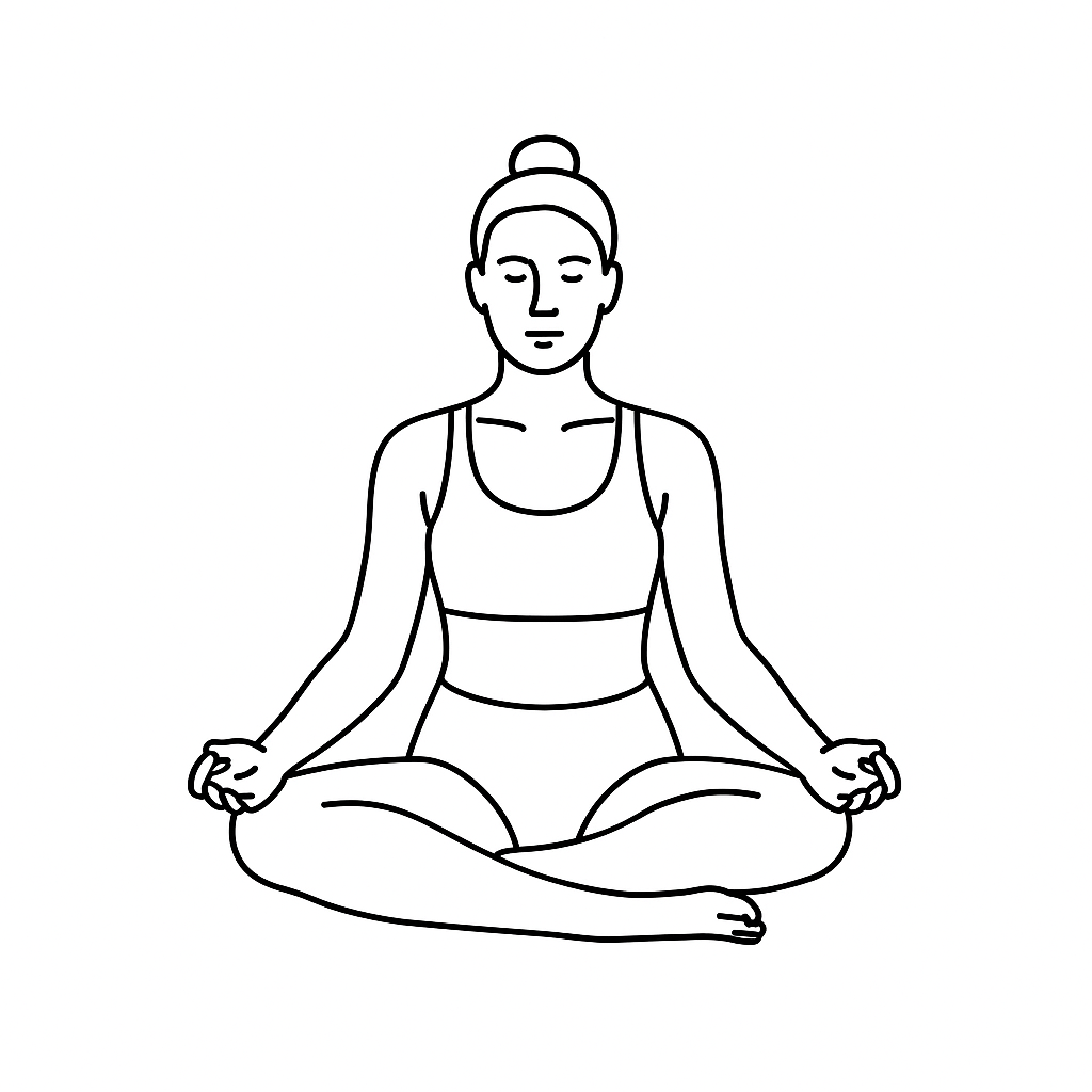 Generated image for the seat yoga pose.
