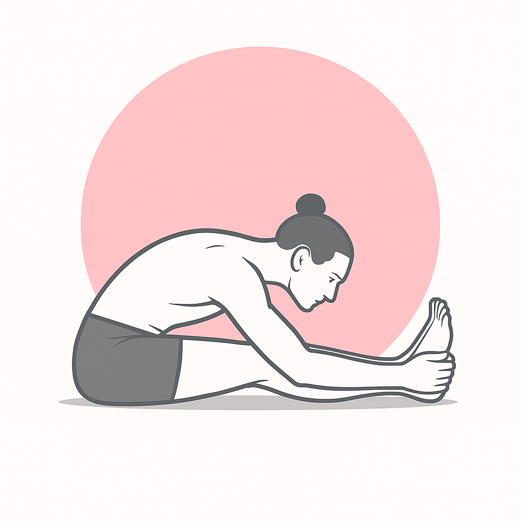 Generated image for the seated-forward-fold yoga pose.