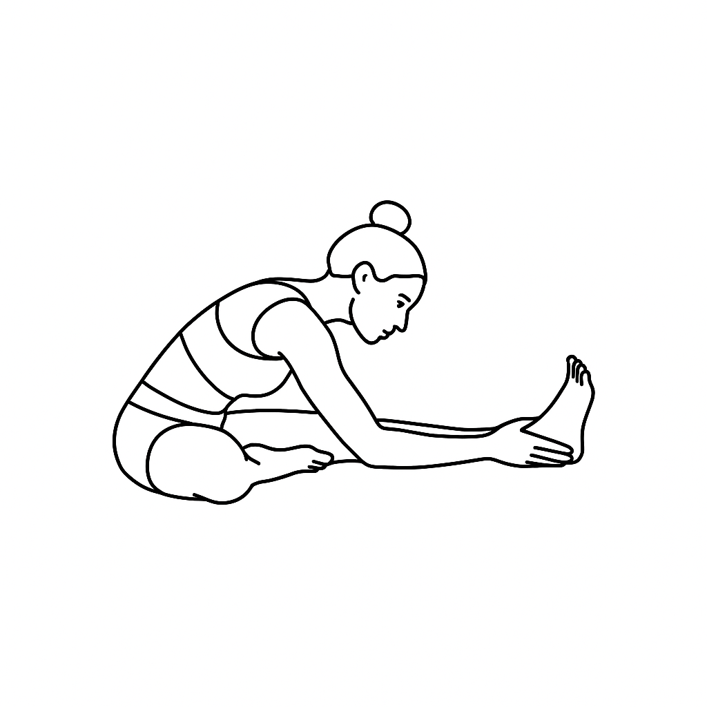 Generated image for the seated-tree yoga pose.