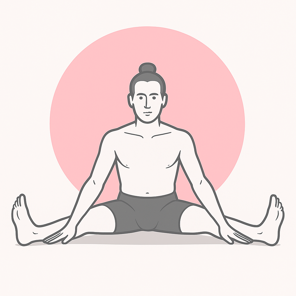Generated image for the seated-wide-leg yoga pose.