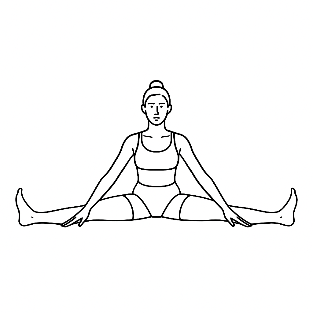 Generated image for the seated-wide-leg yoga pose.