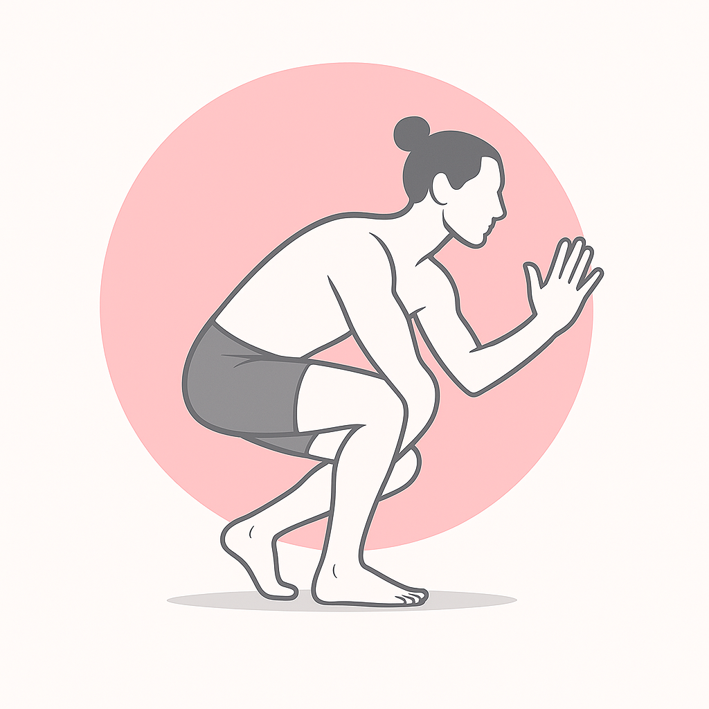 Generated image for the shiva-squat yoga pose.